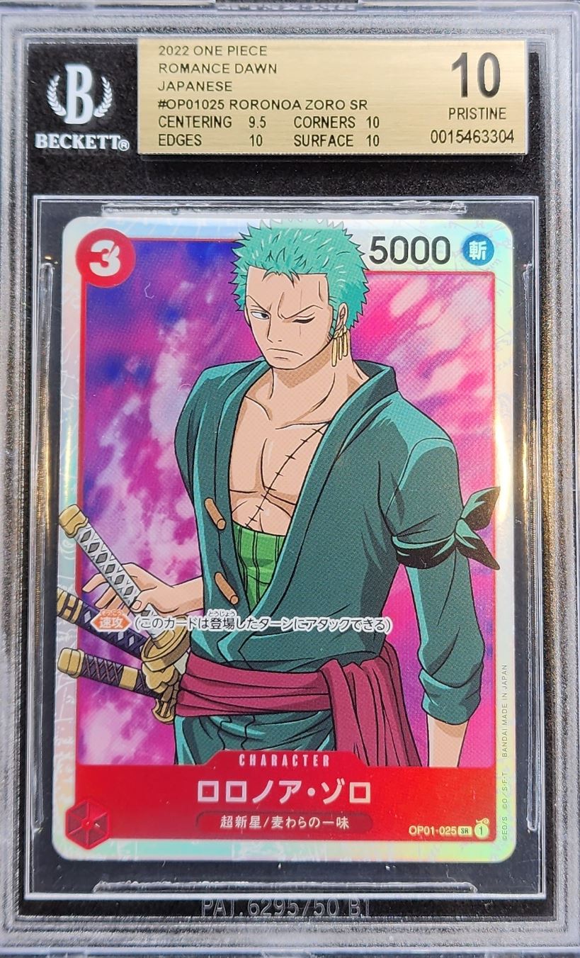 Roronoa Zoro OP01-025 Romance Dawn One Piece Card Japanese