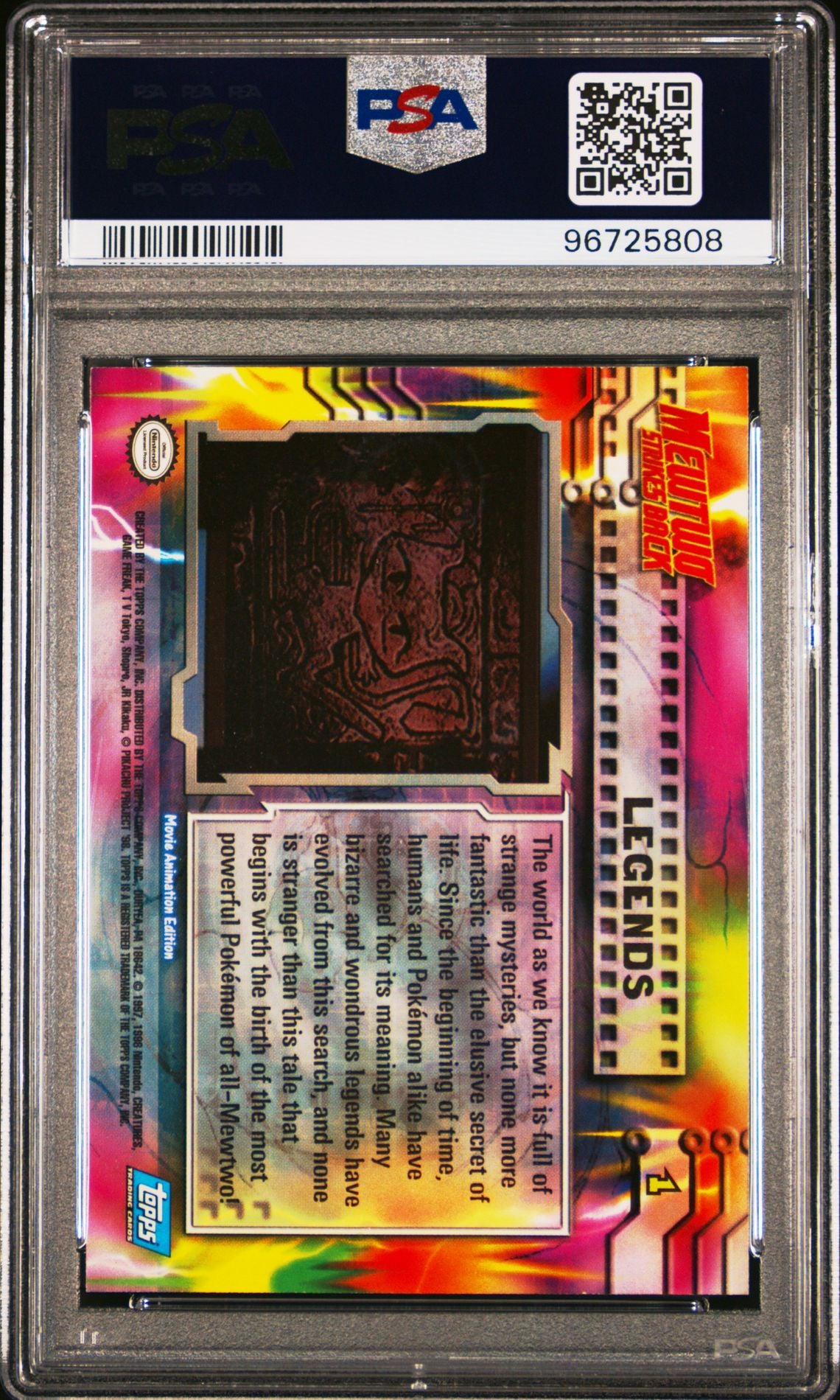 PSA 9 - Mew Legends #1 1999 TOPPS Movie Edition - Pokemon