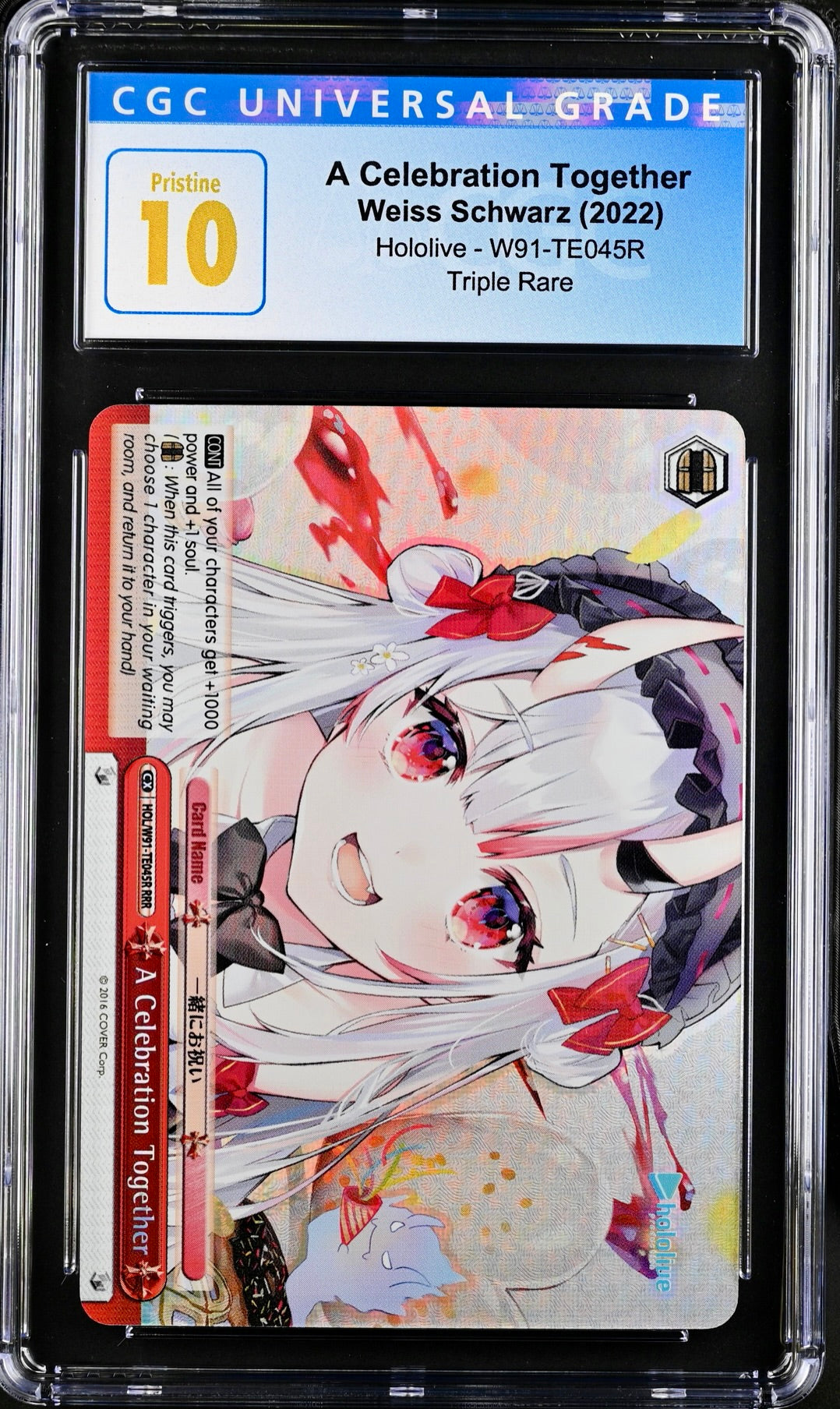 CGC 10 - A Celebration Together W91-TE045R Hololive - Weiss Schwarz