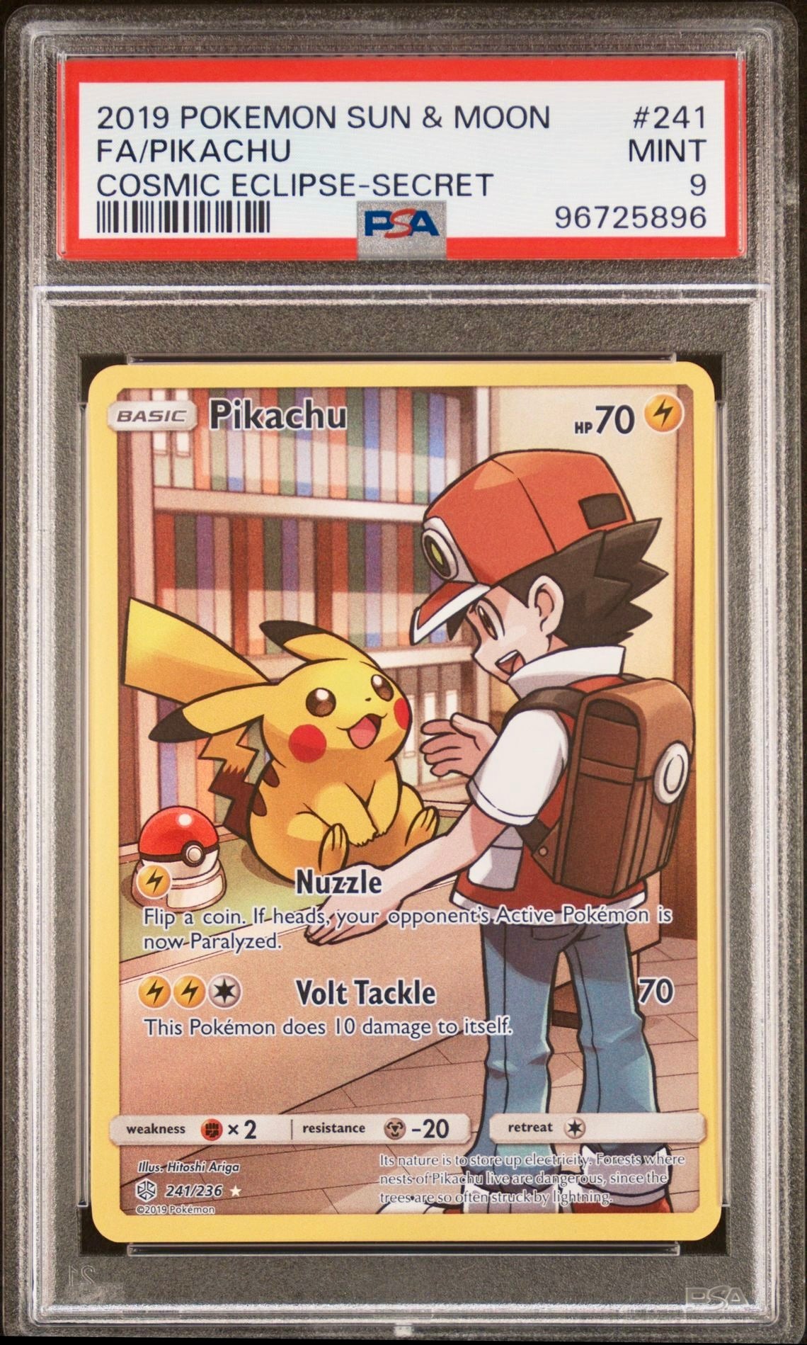 PSA 9 - Pikachu 241/236 SM Cosmic Eclipse - Pokemon