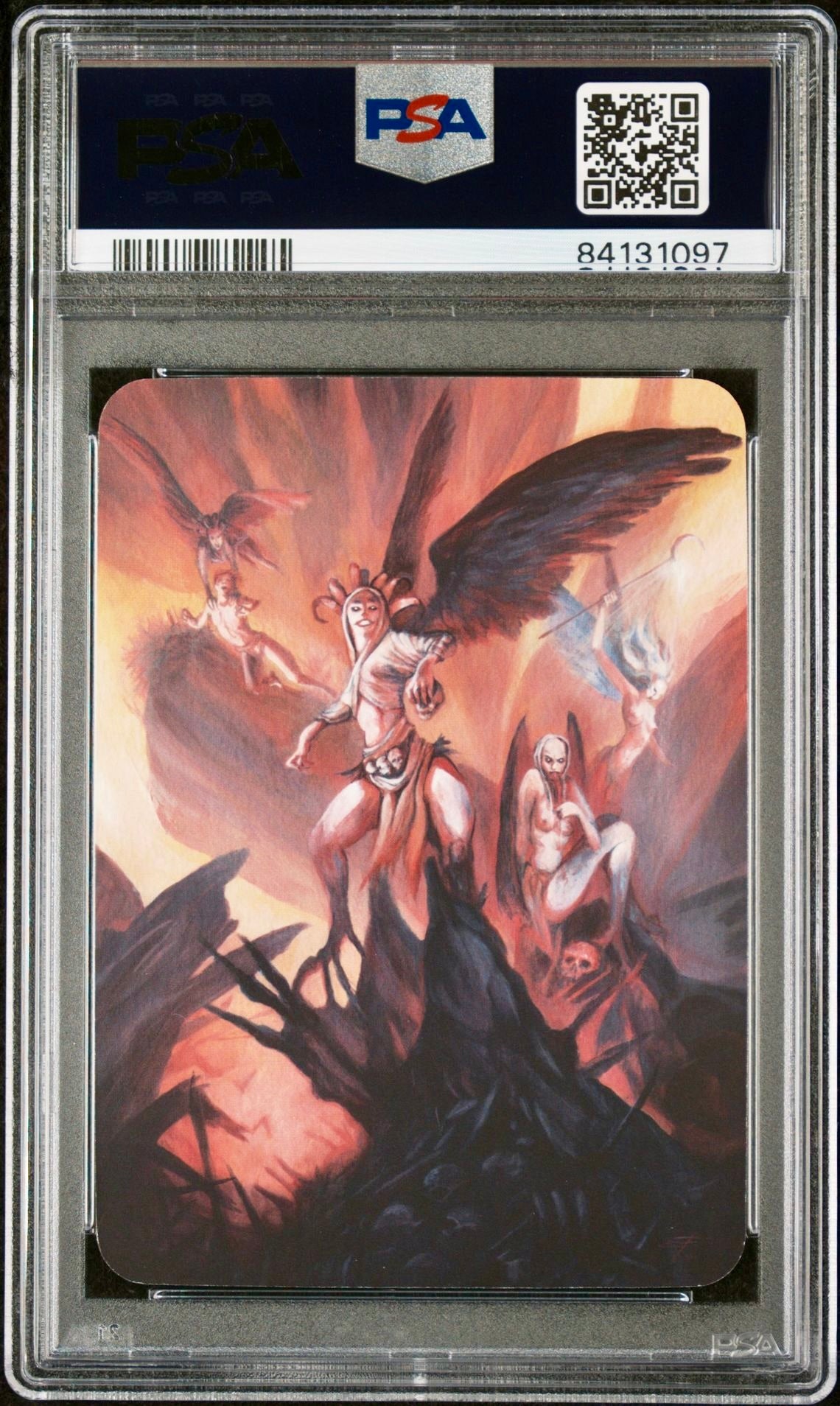 PSA 9 - Clamor of Harpies (Exceptional Foil) Beta - Sorcery