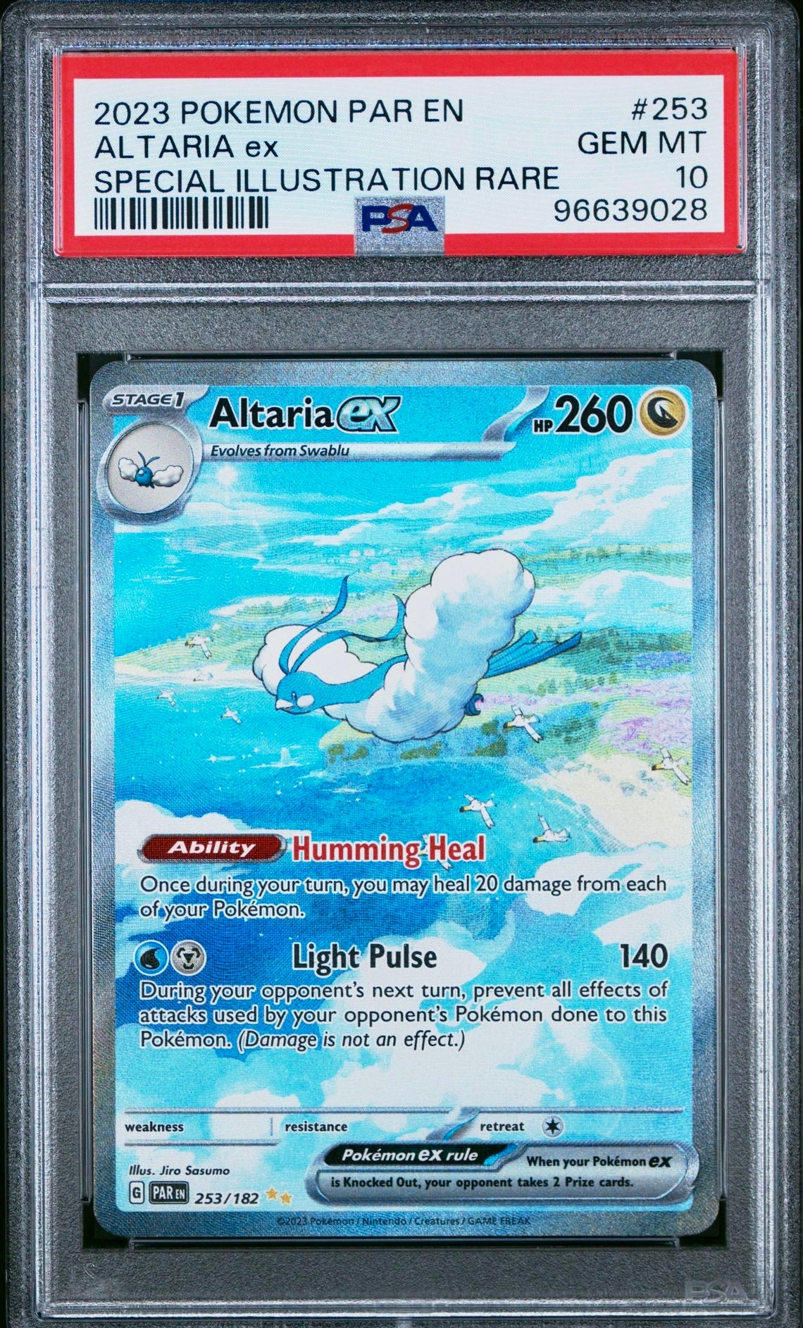 PSA 10 - Altaria ex 253/182 SV Paradox Rift - Pokemon