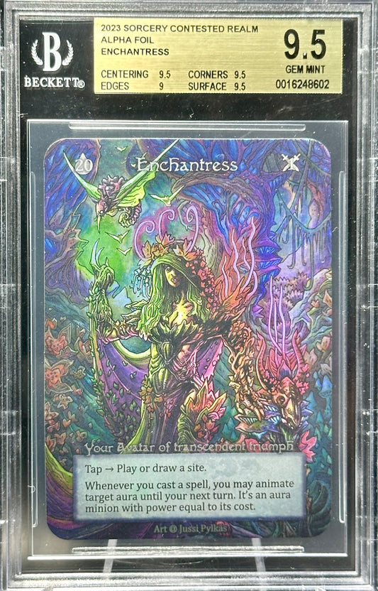 BGS 9.5 - Enchantress (Elite Avatar Foil) Alpha - Sorcery