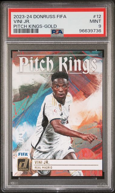 PSA 9 - Vini Jr. 03/10 23/24 Donruss Pitch Kings #12 Gold