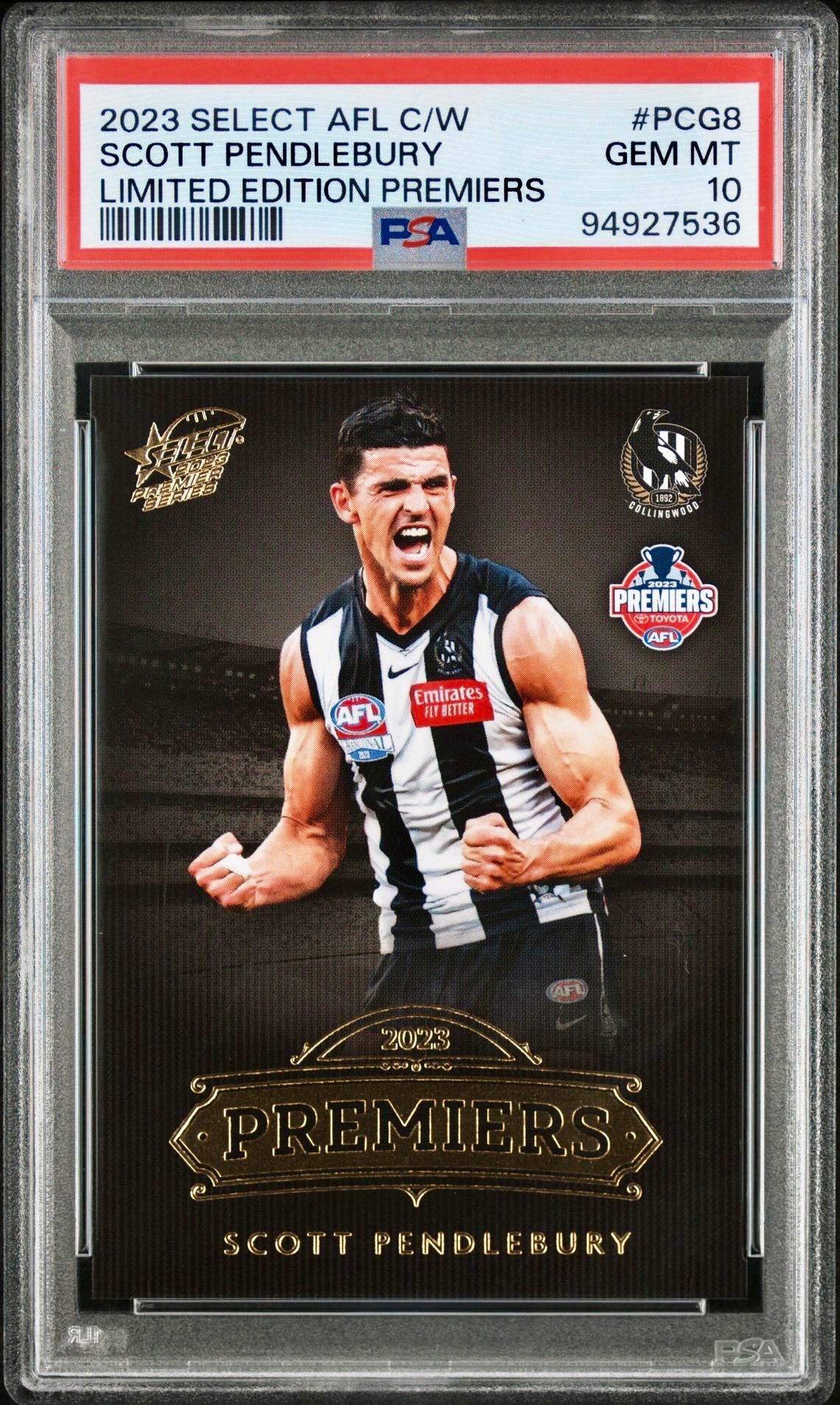 PSA 10 - Scott Pendlebury #PCG08 2023 SELECT AFL Premier Series