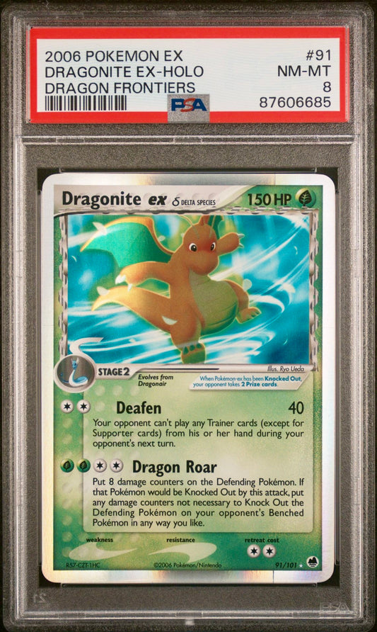 PSA 8 - Dragonite ex 91/101 EX Dragon Frontiers - Pokemon