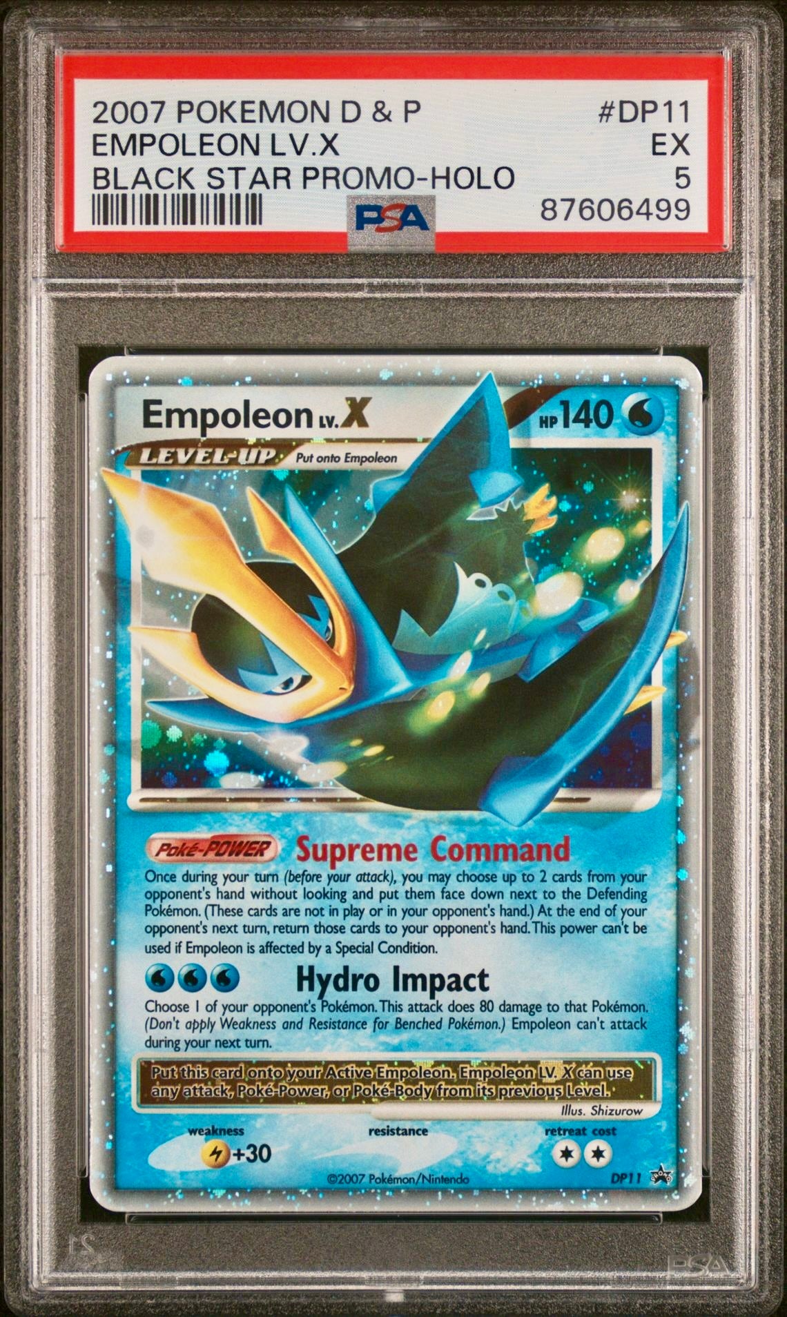 PSA 5 - Empoleon Lv.X DP11 Black Star Promo - Pokemon