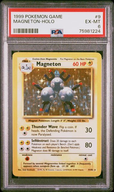 PSA 6 - Magneton 9/102 Base set - Pokemon