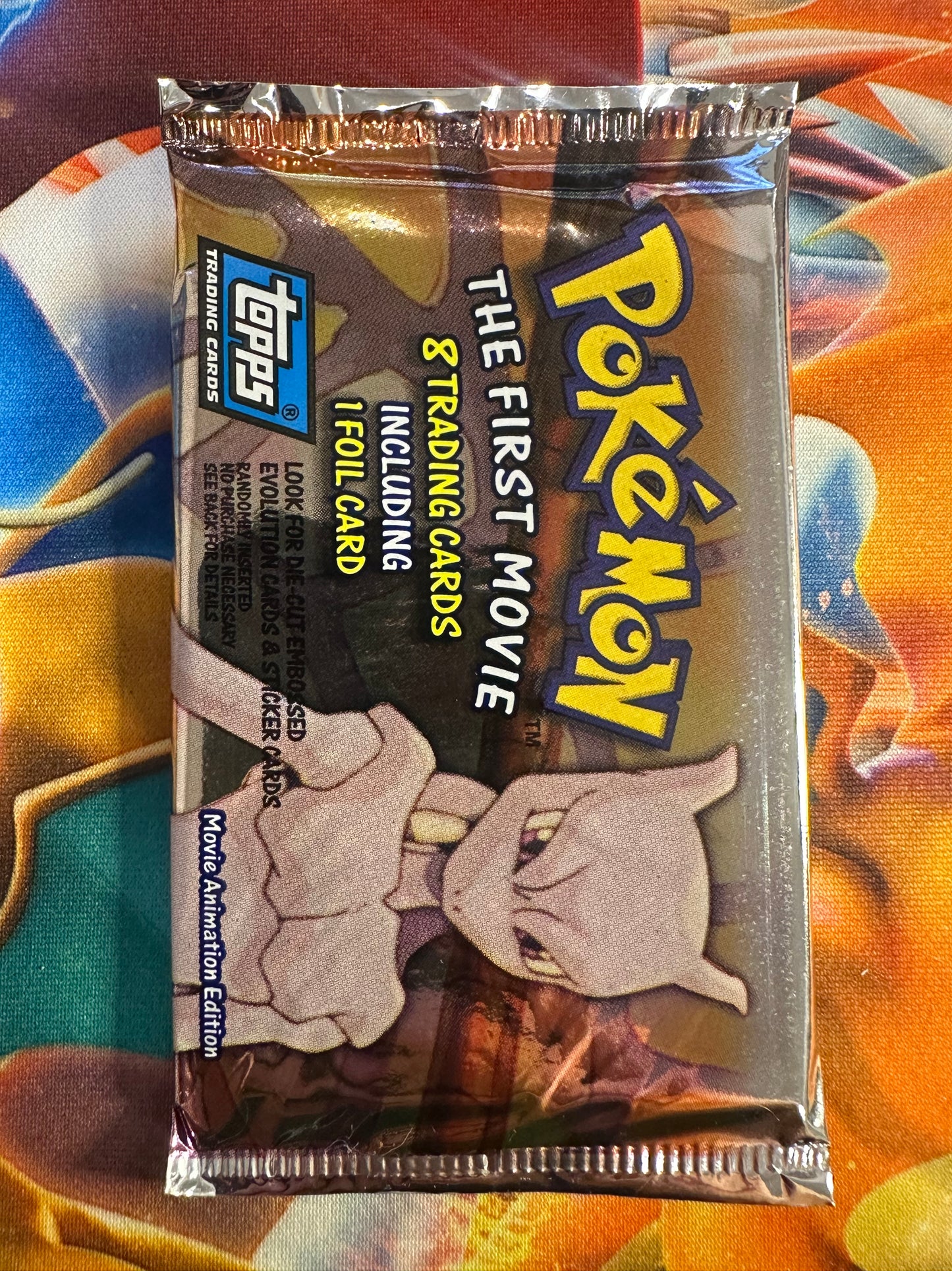 Pokemon TOPPS: The First Movie Animation Edt Blue Logo Pack - Sealed