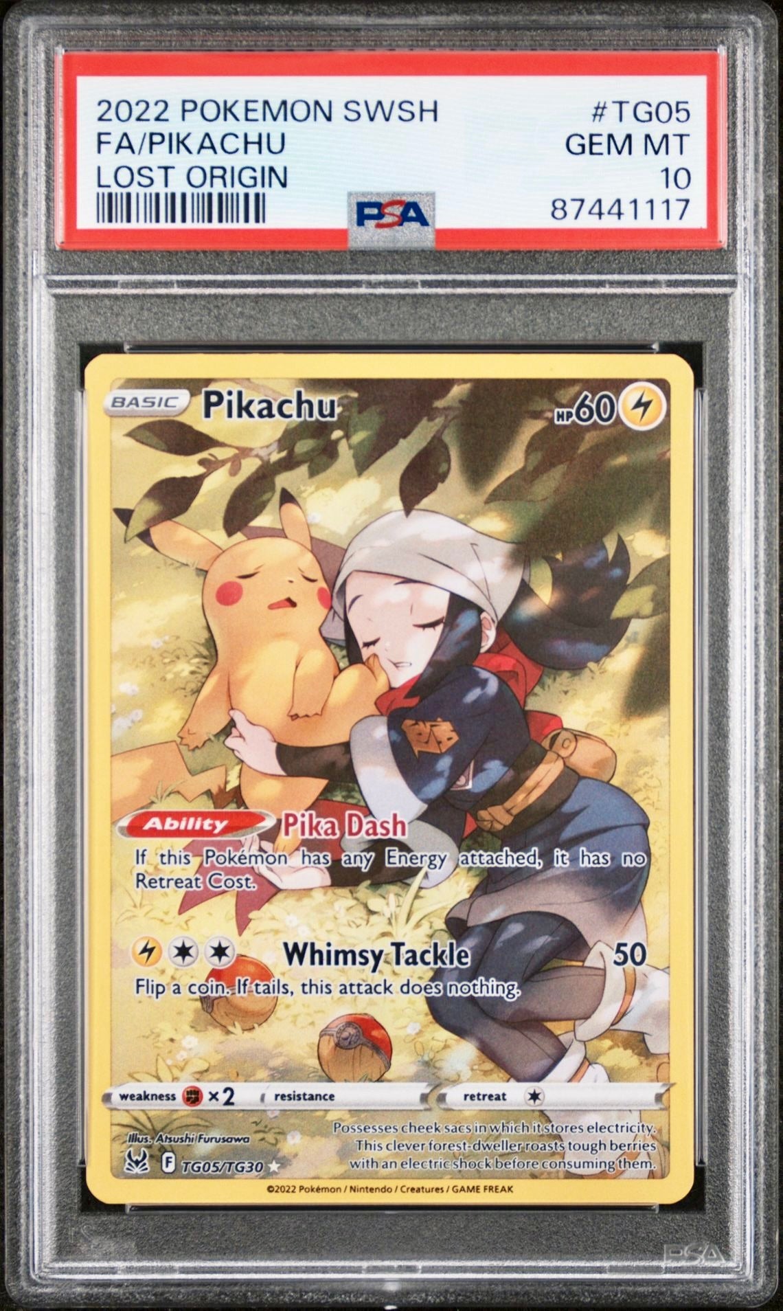 PSA 10 - Pikachu TG05/TG30 SWSH Lost Origin - Pokemon