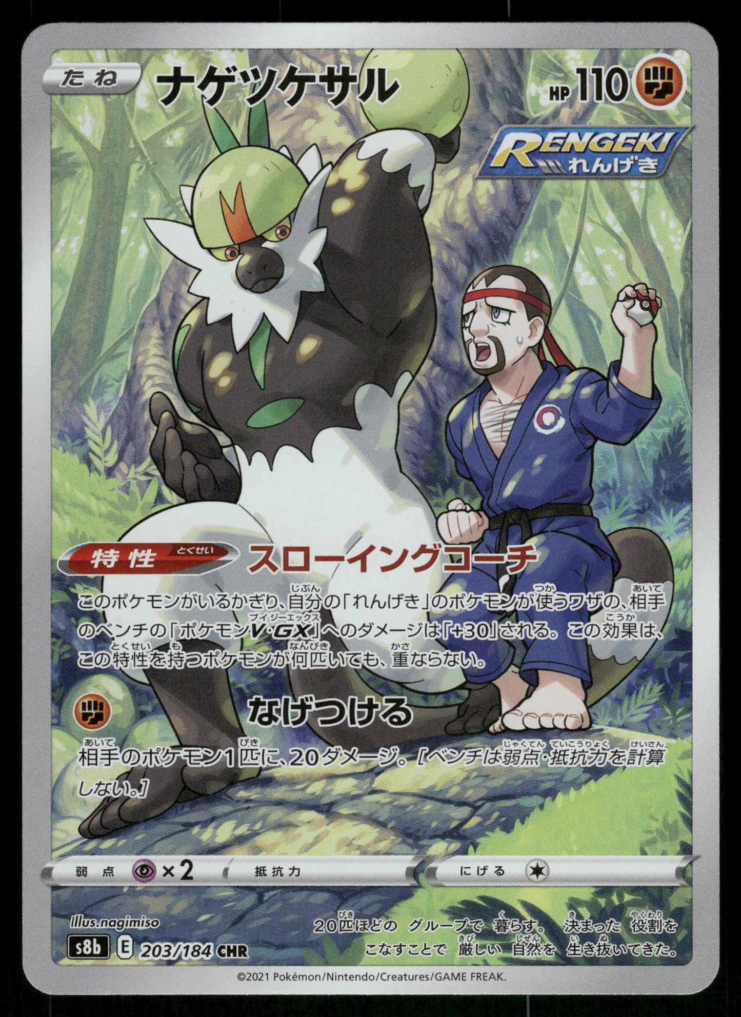 Passimian 203/184 CHR s8b VMAX Climax Japanese Pokemon [NM]