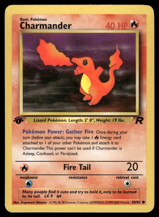 Charmander 50/82 WOTC Team Rocket 1st Edition Pokemon [PL] (1)