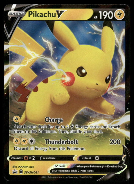 Pikachu V SWSH061 Black Star Promo Pokemon [NM]