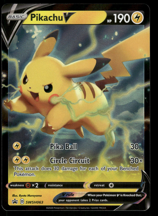 Pikachu V SWSH063 Black Star Promo Pokemon [NM]