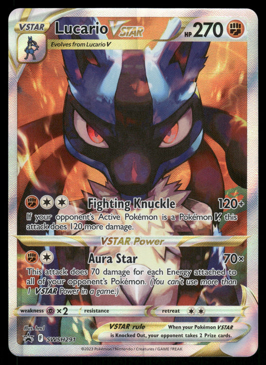 Lucario VSTAR SWSH291 Crown Zenith ETB Black Star Promo Pokemon [NM]