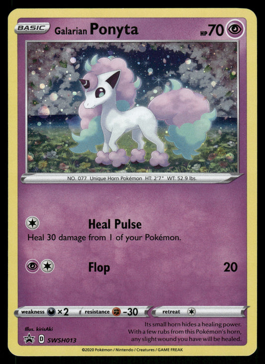 Galarian Ponyta Holo SWSH013 Black Star Promo Pokemon [NM]