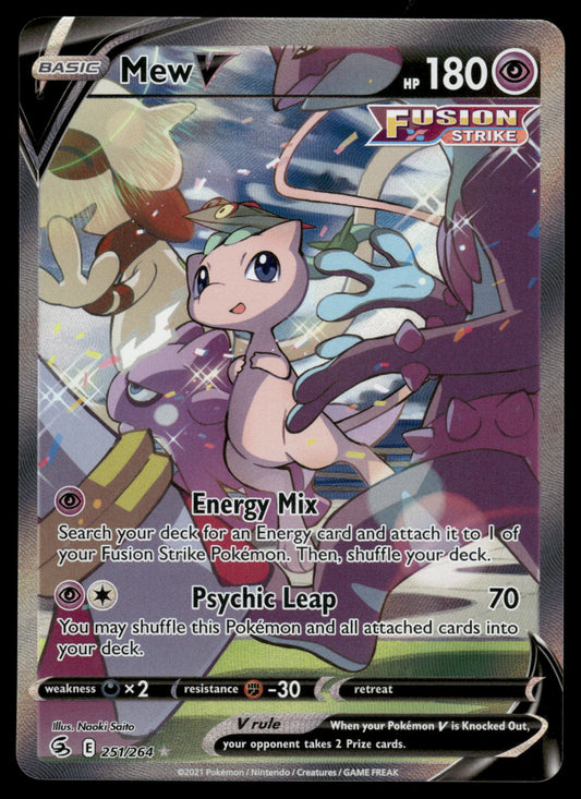 Mew V 251/264 SWSH Fusion Strike Pokemon [NM]