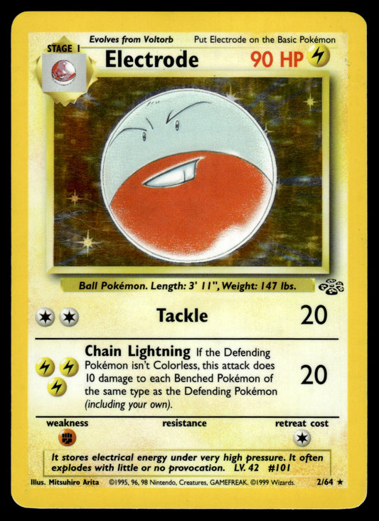 Electrode Holo 2/64 WOTC Jungle Pokemon [DMG]