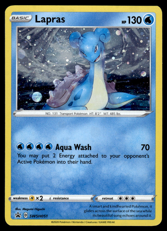 Lapras Holo SWSH051 Black Star Promo Pokemon [NM]