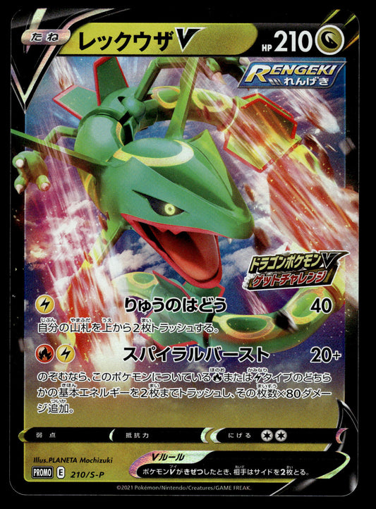 Rayquaza V 210/S-P Dragon Campaign Japanese Promo Pokemon [NM]