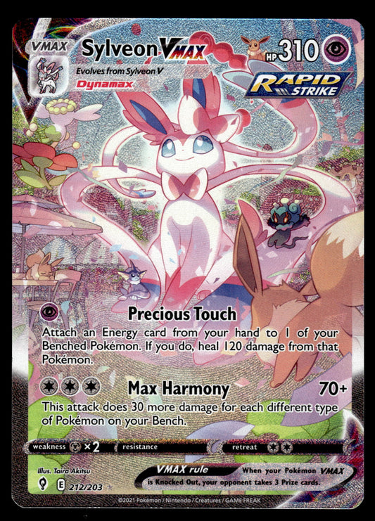 Sylveon VMAX 212/203 SWSH Evolving Skies Pokemon [NM]