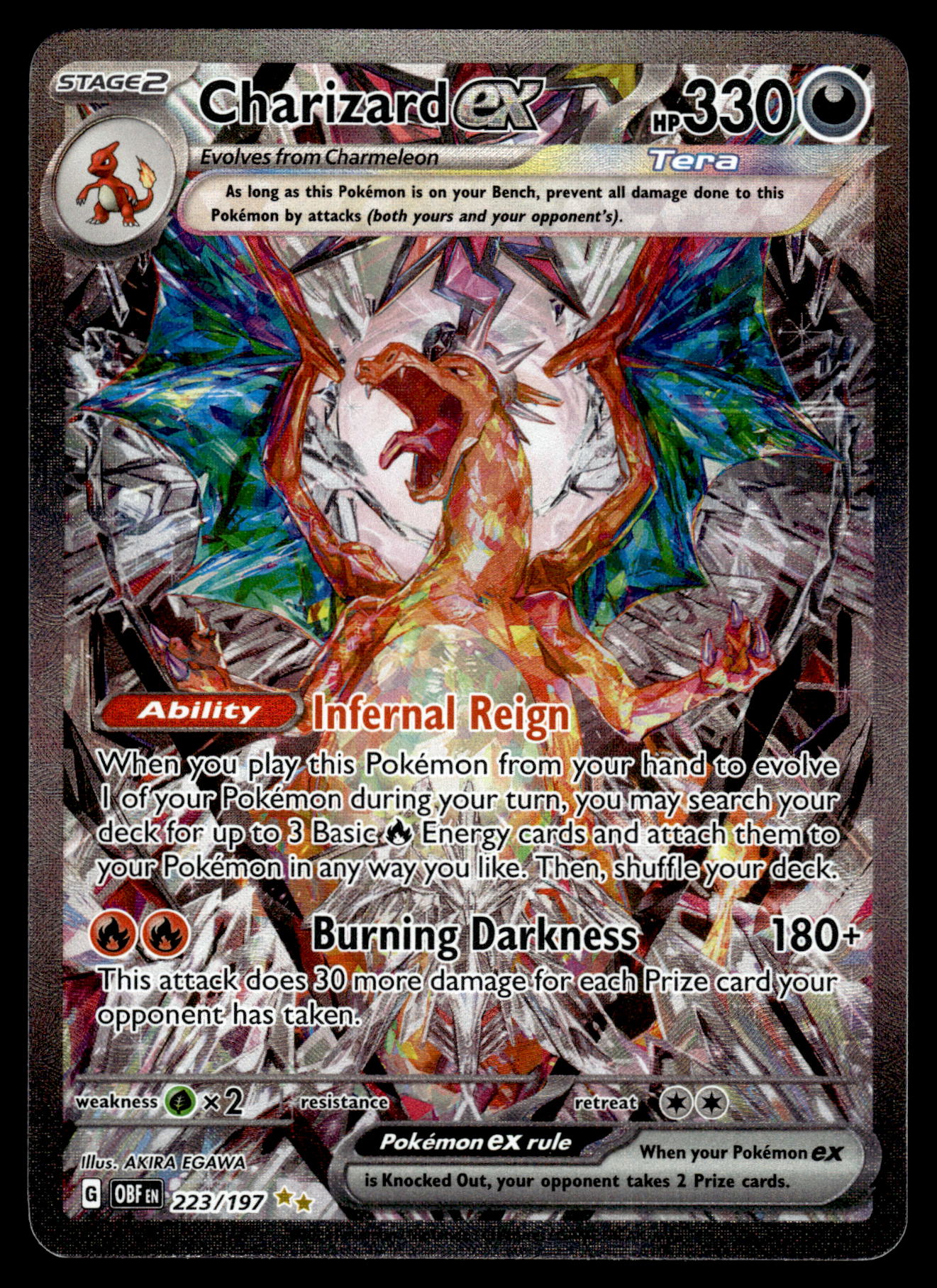 Charizard ex 223/197 SV Obsidian Flames Pokemon [NM] (1)