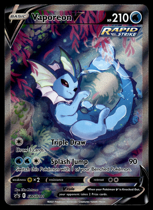 Vaporeon V SWSH181 Premium Collection Black Star Promo Pokemon [NM]