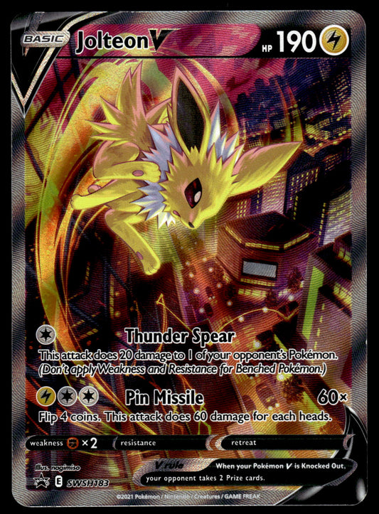 Jolteon V SWSH183 Premium Collection Black Star Promo Pokemon [NM]