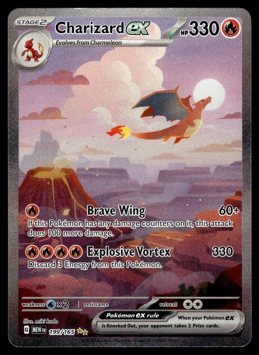 Charizard ex 199/165 SV 151 English Pokemon [NM]