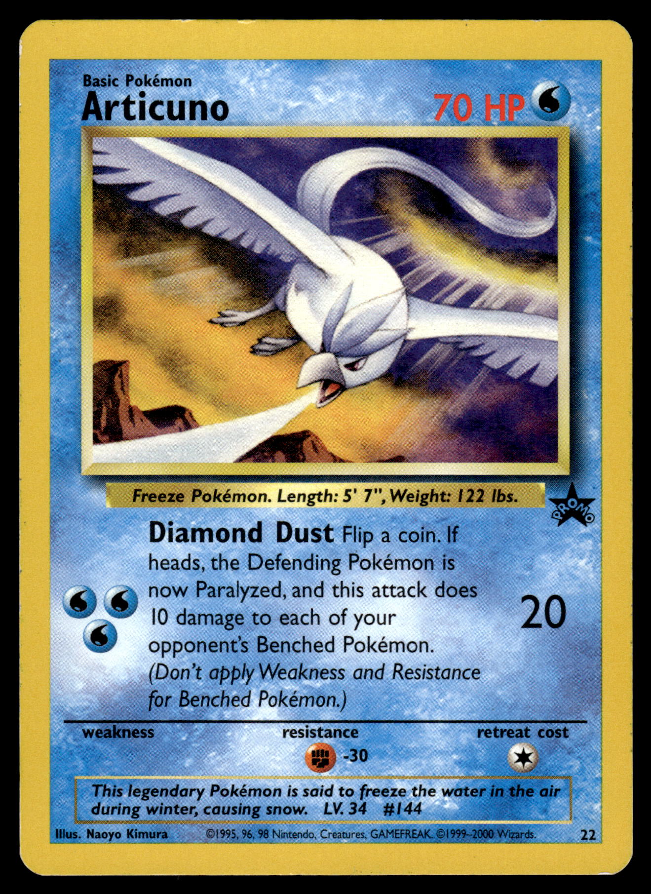 Articuno 22 WOTC Black Star Promo Pokemon [PL] (1)