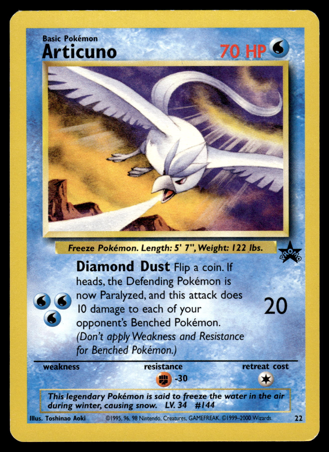 Articuno 22 WOTC Black Star Promo Pokemon [PL] (2)