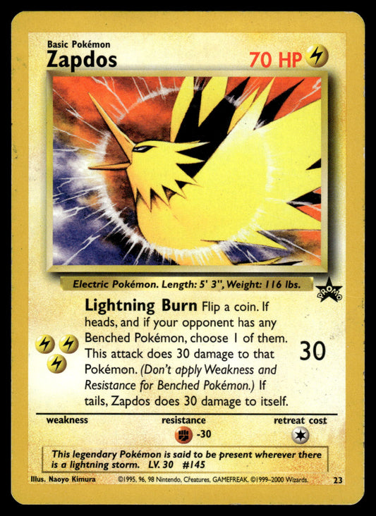 Zapdos 23 WOTC Black Star Promo Pokemon [DMG]