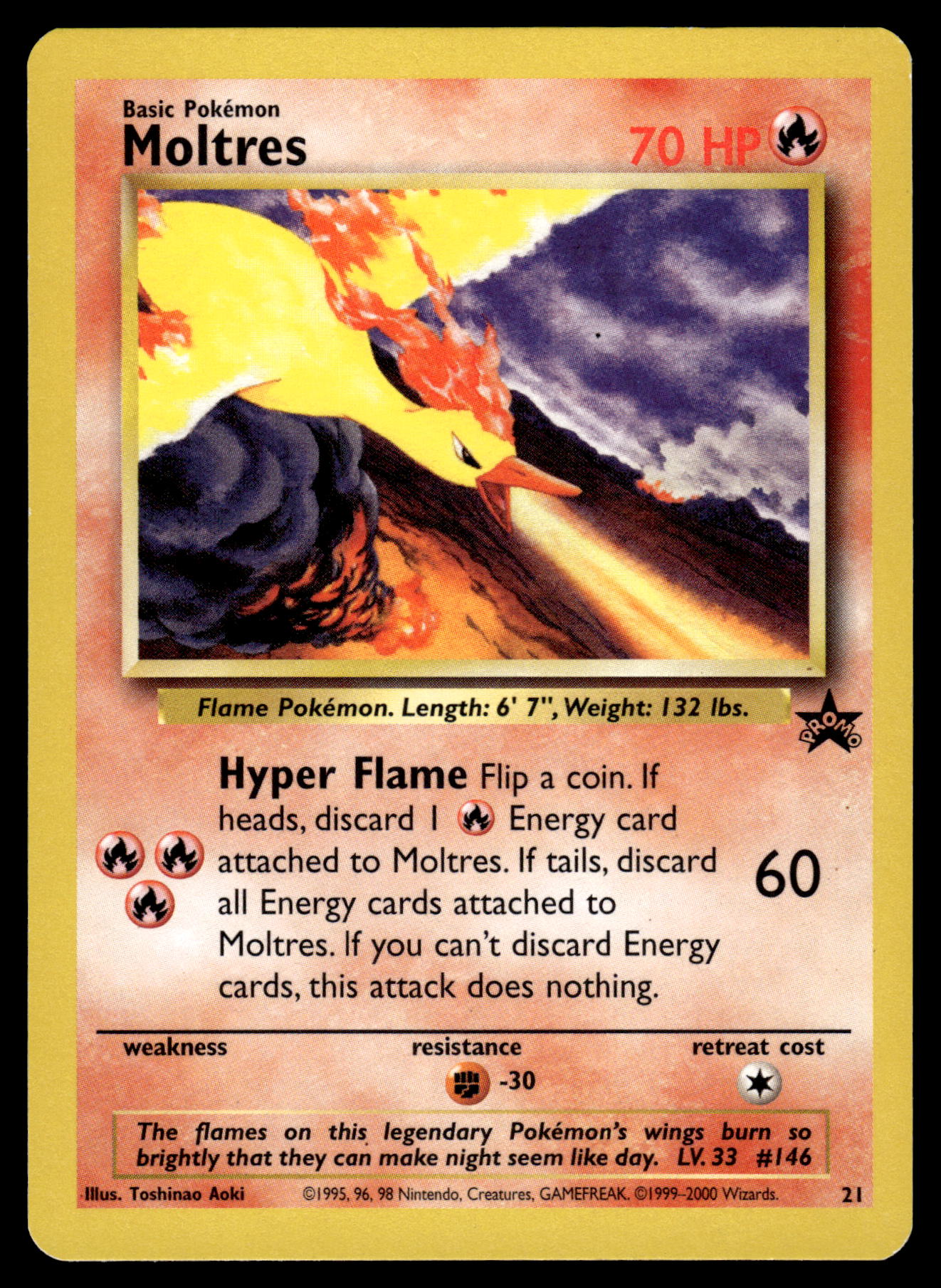 Moltres 21 WOTC Black Star Promo Pokemon [PL]