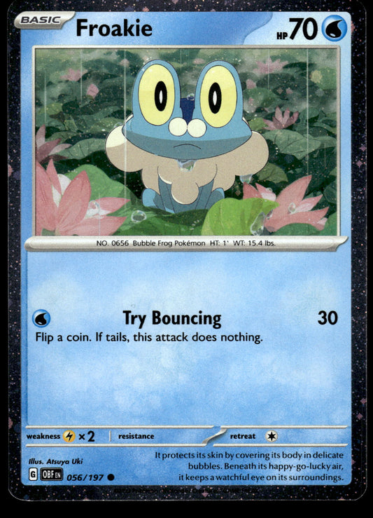 Froakie Cosmos Holo 056/197 SV Obsidian Flame Pokemon [NM]