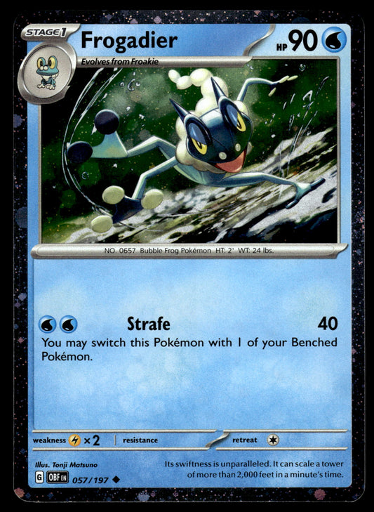 Frogadier Cosmos Holo 056/197 SV Obsidian Flame Pokemon [NM]