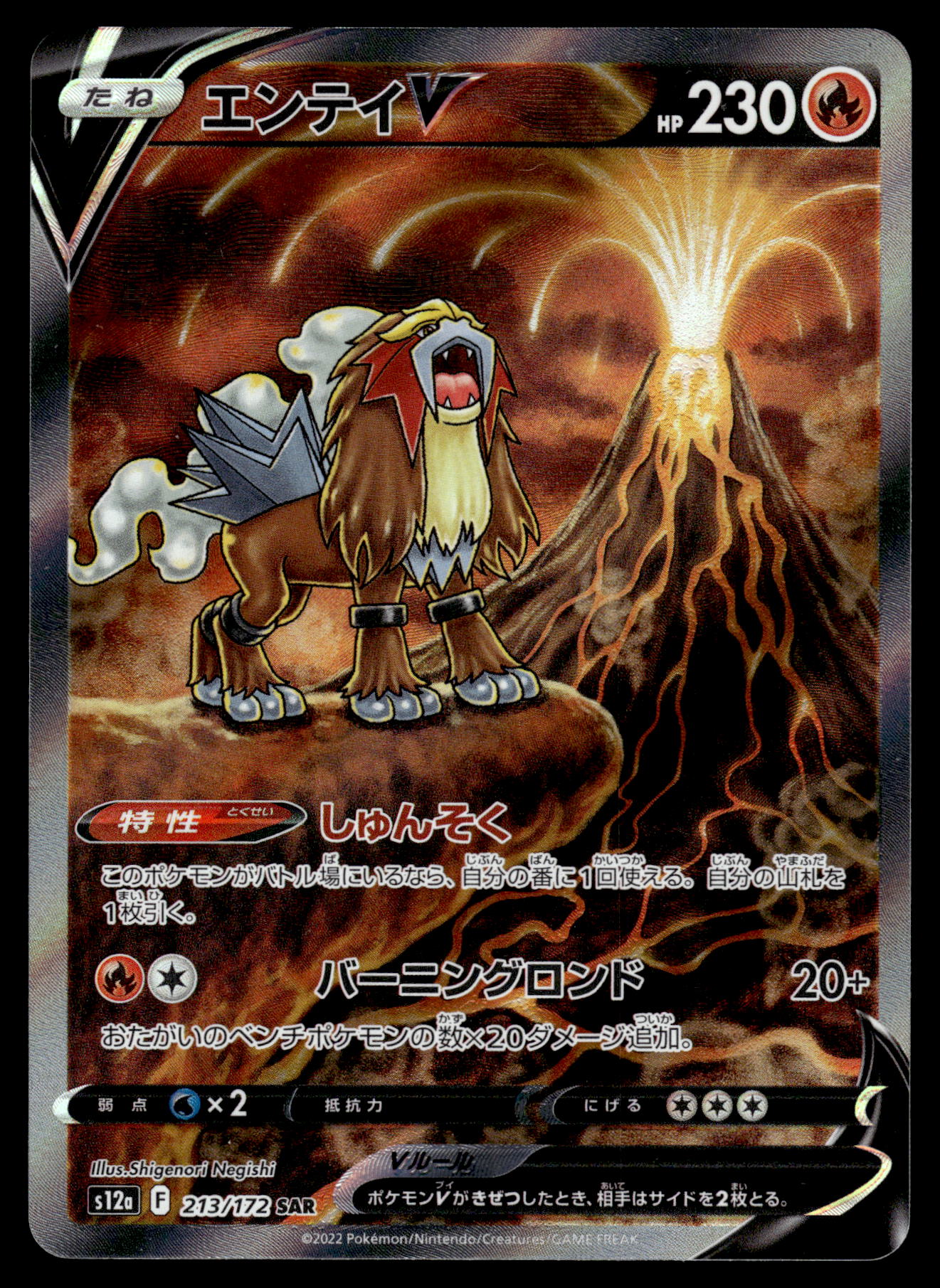 Entei V 213/172 s12a VSTAR Universe Japanese Pokemon [NM] (2)