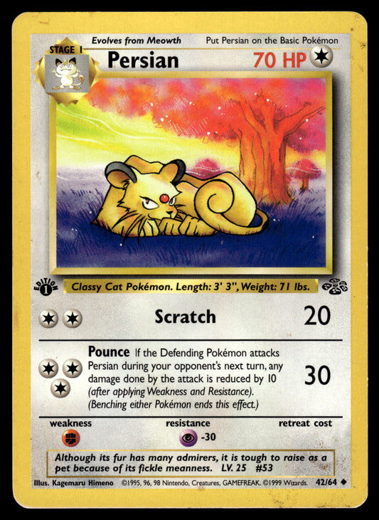 Persian 42/64 WOTC Jungle 1st Edition Pokemon [PL]