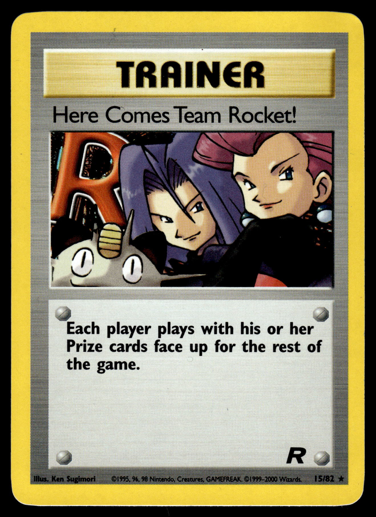 Here Comes Team Rocket! Holo 15/82 WOTC Team Rocket Pokemon [DMG]