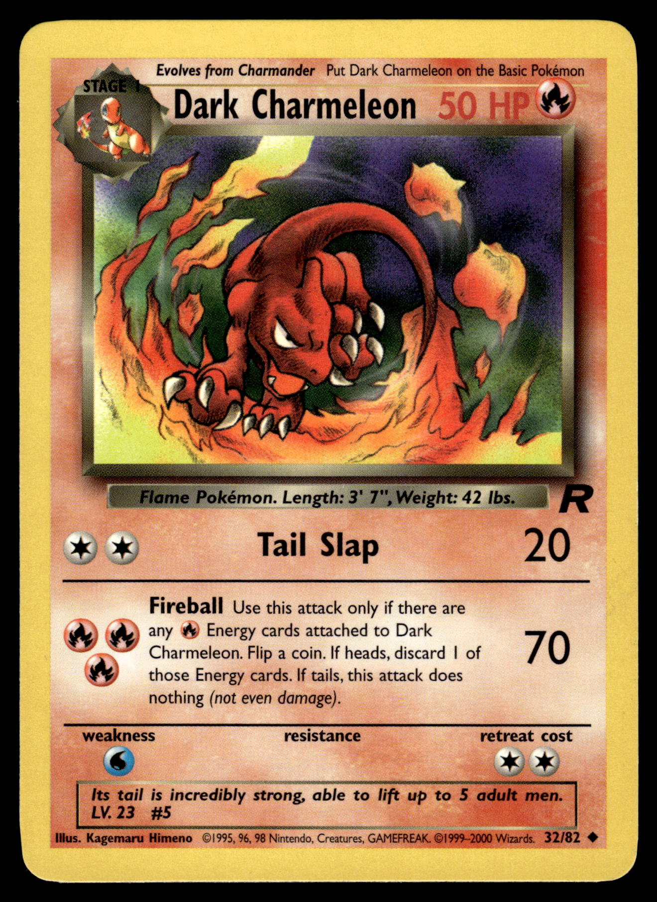 Dark Charmeleon 32/82 WOTC Team Rocket Pokemon [NM]