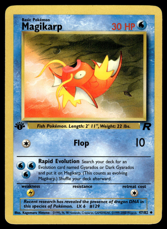 Magikarp 47/82 WOTC Team Rocket 1st Edition Pokemon [PL]