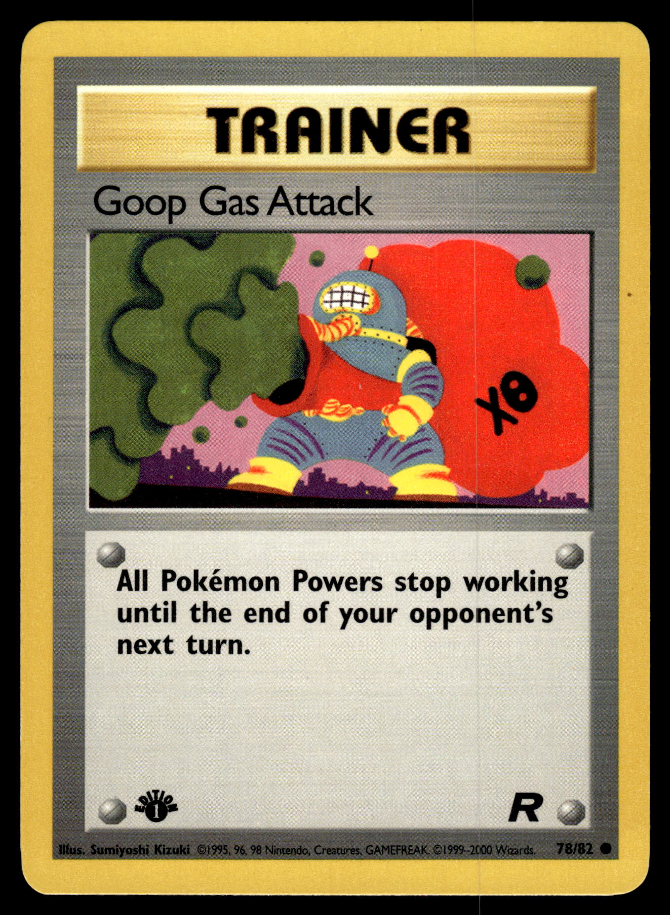 Goop Gas Attack 78/82 WOTC Team Rocket 1st Edition Pokemon [PL]