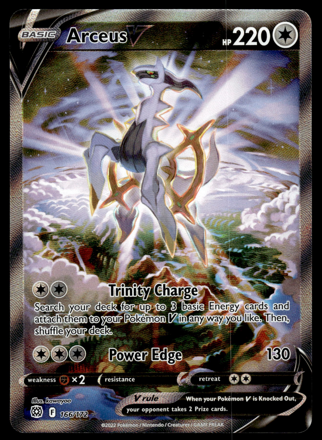 Arceus V 166/172 SWSH Brilliant Stars Pokemon [PL]