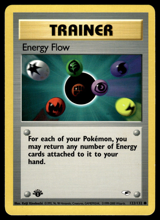 Energy Flow 122/132 WOTC Gym Heroes 1st Edition Pokemon [PL]