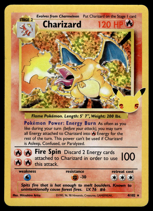 Charizard Holo 4/102 SWSH Celebrations Classic Pokemon [NM]