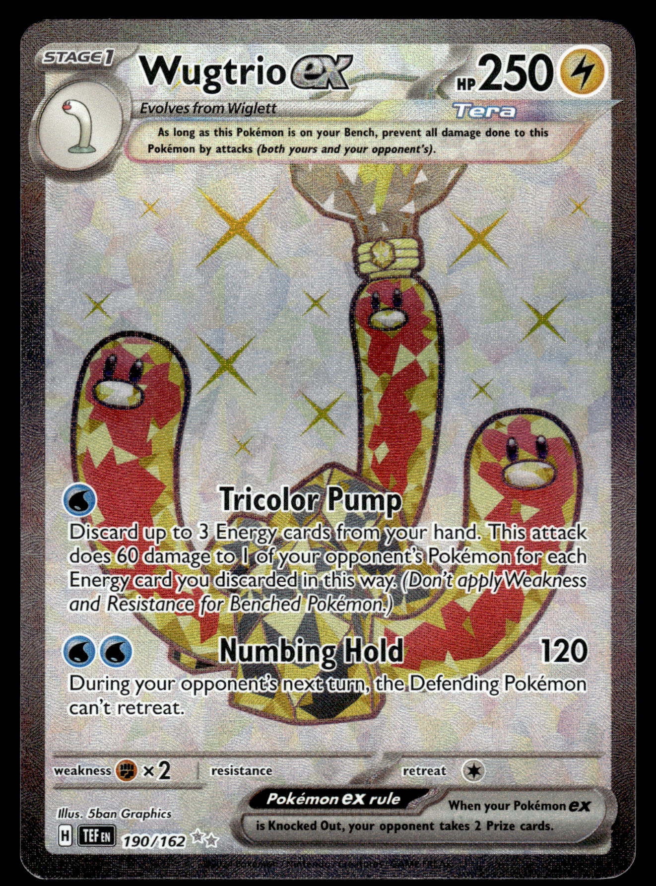 Wugtrio ex 190/162 SV Temporal Forces Pokemon [NM]