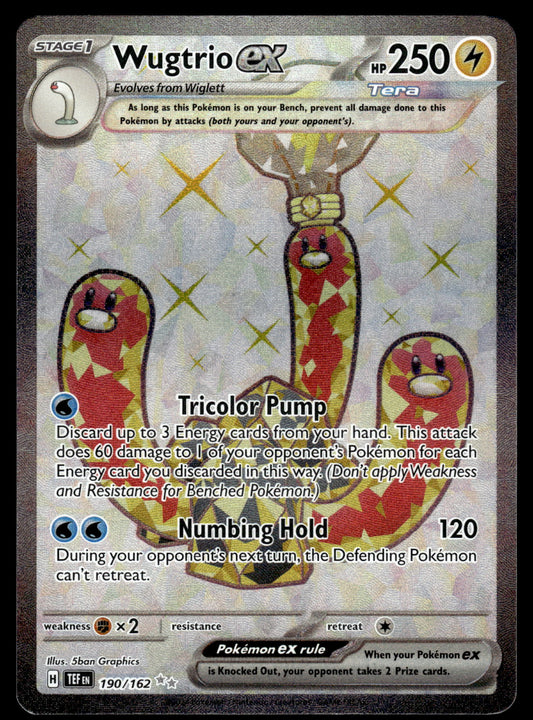 Wugtrio ex 190/162 SV Temporal Forces Pokemon [NM]