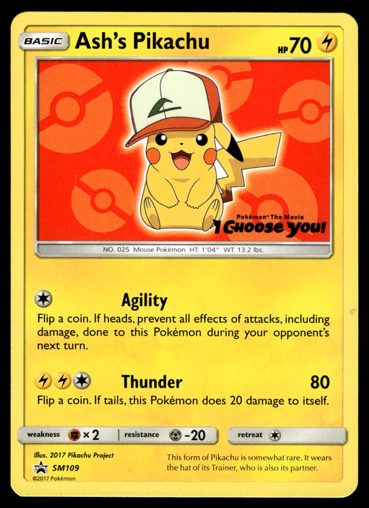 Ash's Pikachu SM110 I Choose You! Promo Pokemon [PL] (1)