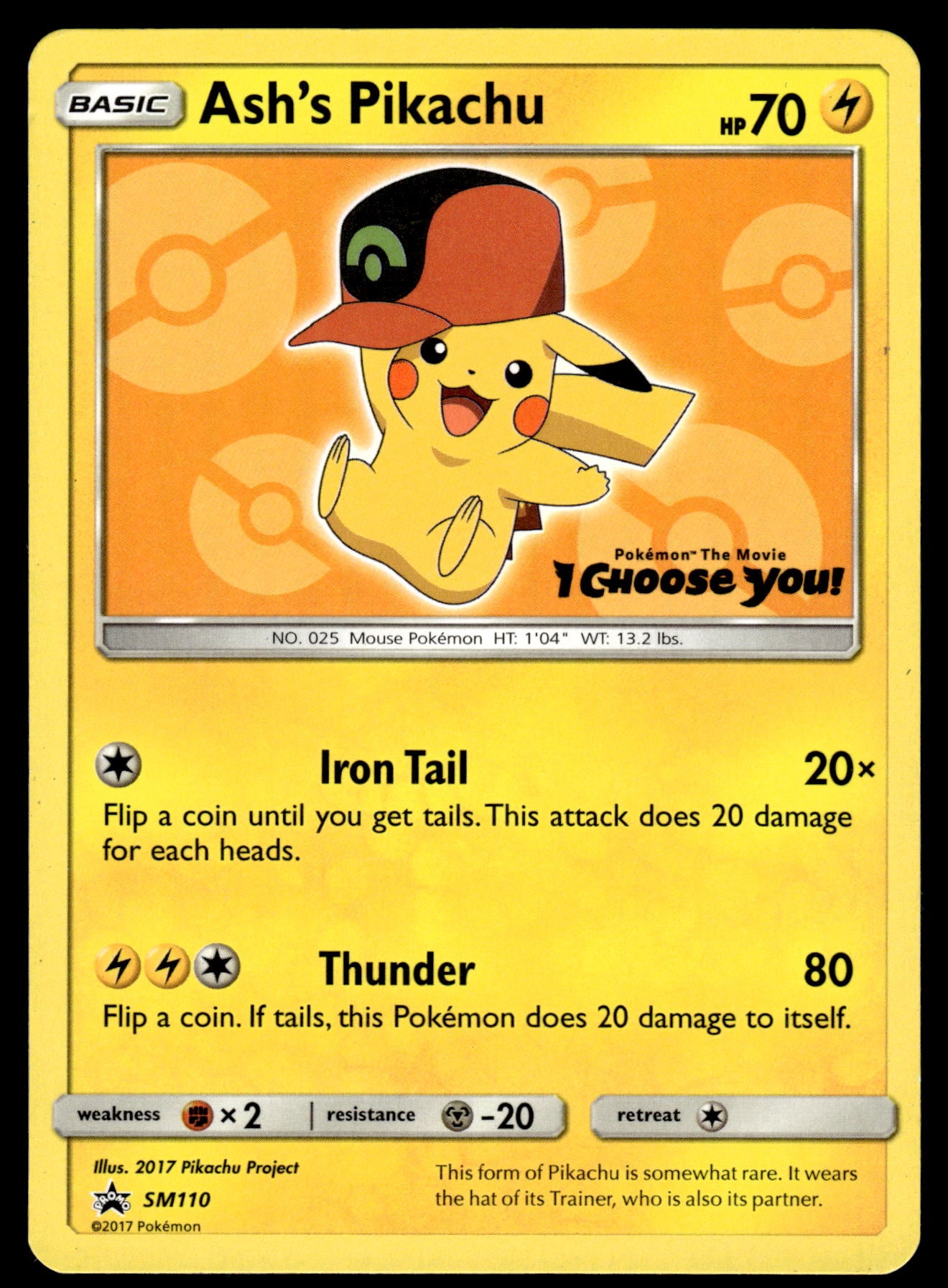 Ash's Pikachu SM110 I Choose You! Promo Pokemon [PL] (2)