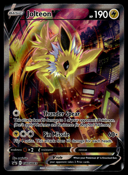 Jolteon V SWSH183 Premium Collection Black Star Promo Pokemon [NM] (2)