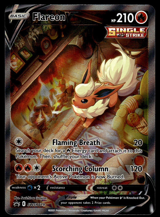 Flareon V SWSH179 Premium Collection Black Star Promo Pokemon [NM] (2)